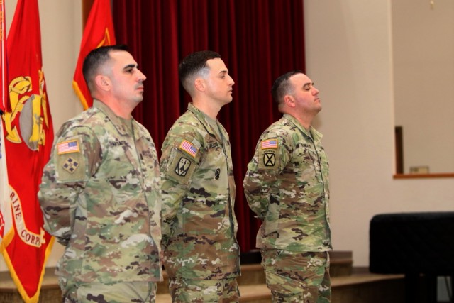 Capt. Angelos Katsaitis, 1st Battalion, 30th Field Artillery, winner of Officer Instructor of the Year, Staff Sgt. Joshua Gallegos, Noncommissioned Officer Academy, winner of NCO Instructor of the Year, and Sgt. 1st Class Matthew Randazzo,...