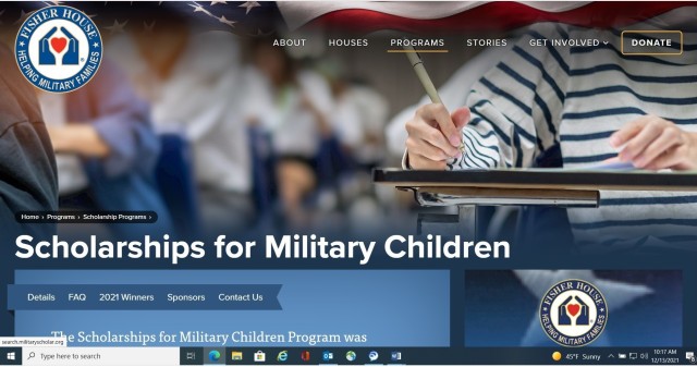 Applications are now open for the Scholarships for Military Children Program for academic year 2022 – 2023. For more information, access the militaryscholar.org website.
