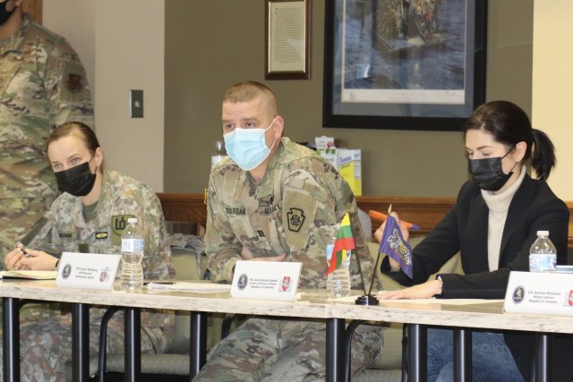 Pennsylvania Guard leaders meet with Lithuanian partners