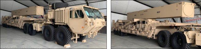 The Long-Range Hyper Sonic Weapon and Transporter Erector-Launcher arrived at Joint Base Lewis-McChord, Sept. 17.  The TELs w/ INERT training canisters will allow the unit operators and maintainers to perform the extensive training required to...