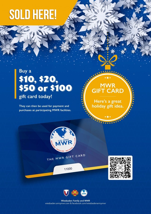 MWR Gift Cards are available for those special someones in your life.