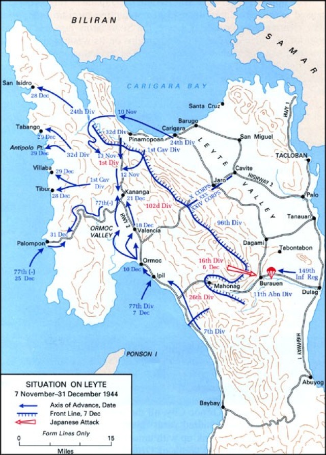 Situation at Leyte, 7 November-31 December 1944
