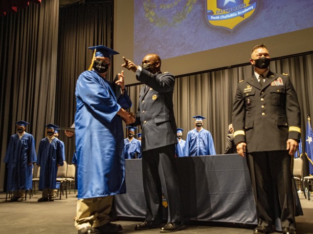 Inaugural Battle Born Youth ChalleNGe Academy class graduates