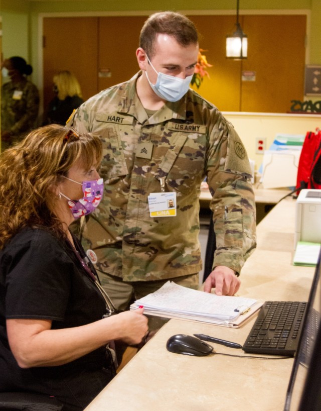 NY National Guard troops providing relief to upstate nursing home