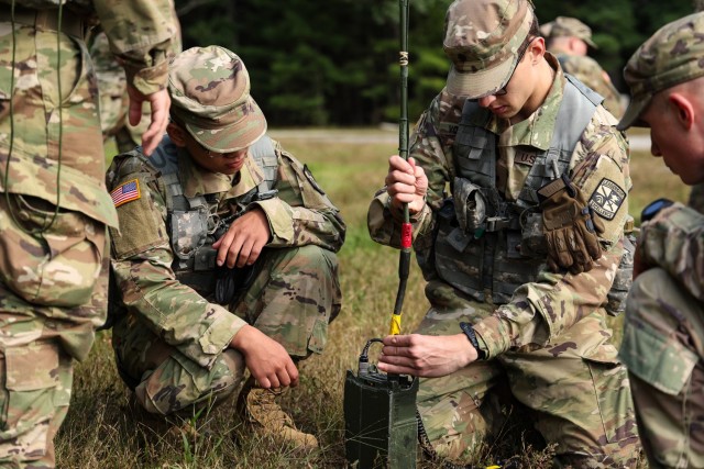 Cadets from WPI perform field operations