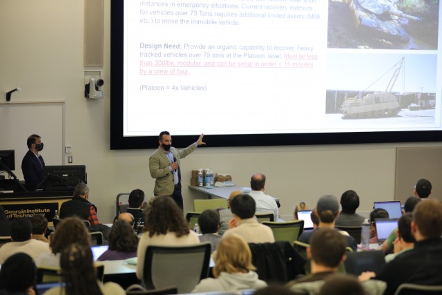 3rd Infantry Division Presents at the Georgia Institute of Technology’s Spring 2022 Capstone Design Expo