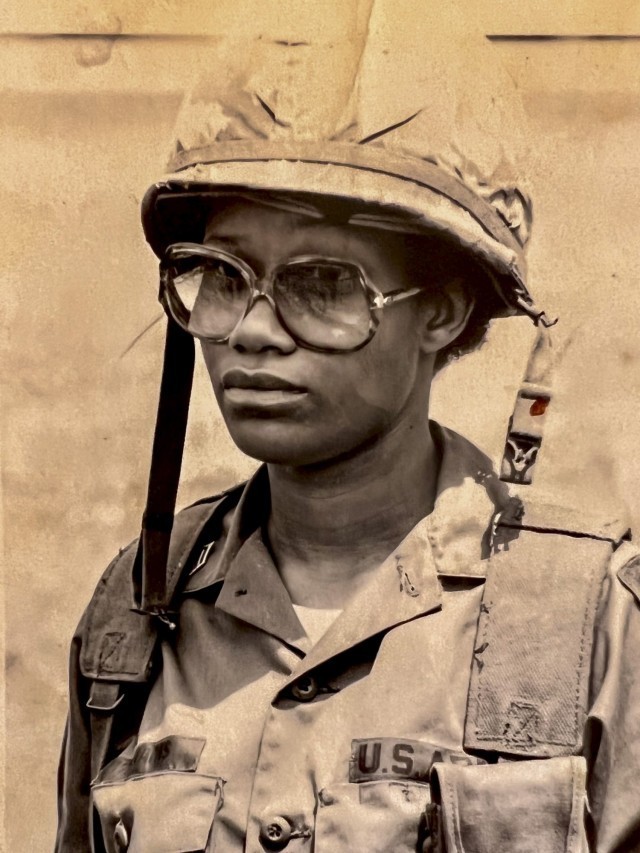 Jacqueline Williams commissioned as a second lieutenant in February 1981 and served in her first military assignment as executive officer for the Distribution and Transportation Division of the Materiel Management Directorate at U.S. Army Tank-automotive and Armaments Command (TACOM) in Warren, Michigan. 