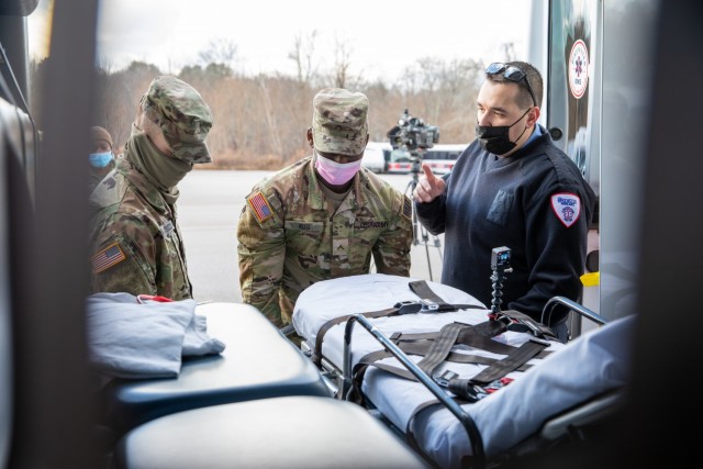 National Guard members support medical facilities as COVID-19 hospitalizations hit pandemic peak