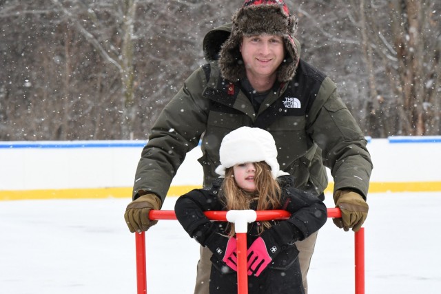 First skate of the season at Fort Drum FWMR ice rink