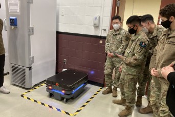 Pilot robotics program increases efficiency at US Army medical materiel distribution center in Korea