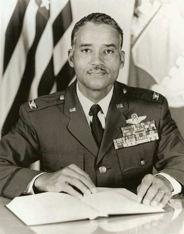Army Brig. Gen. Charles McGee poses for a photo.