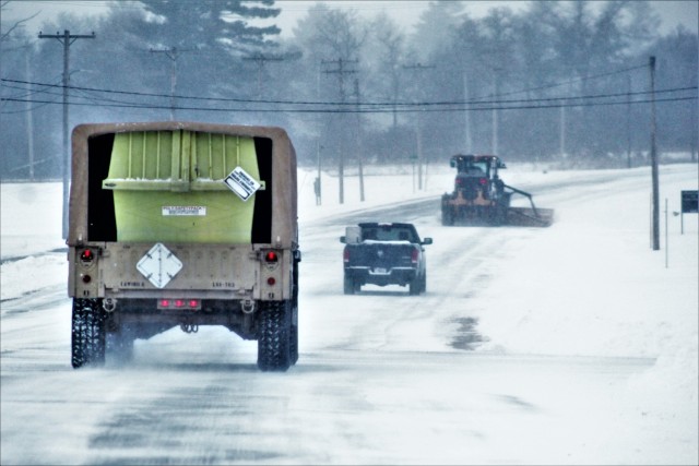 Snow-removal operations at Fort McCoy
