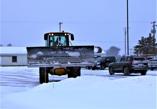 Snow-removal operations at Fort McCoy