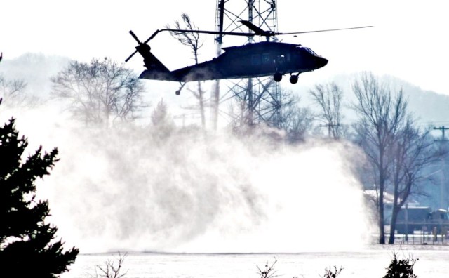 Black Hawk training operations at Fort McCoy