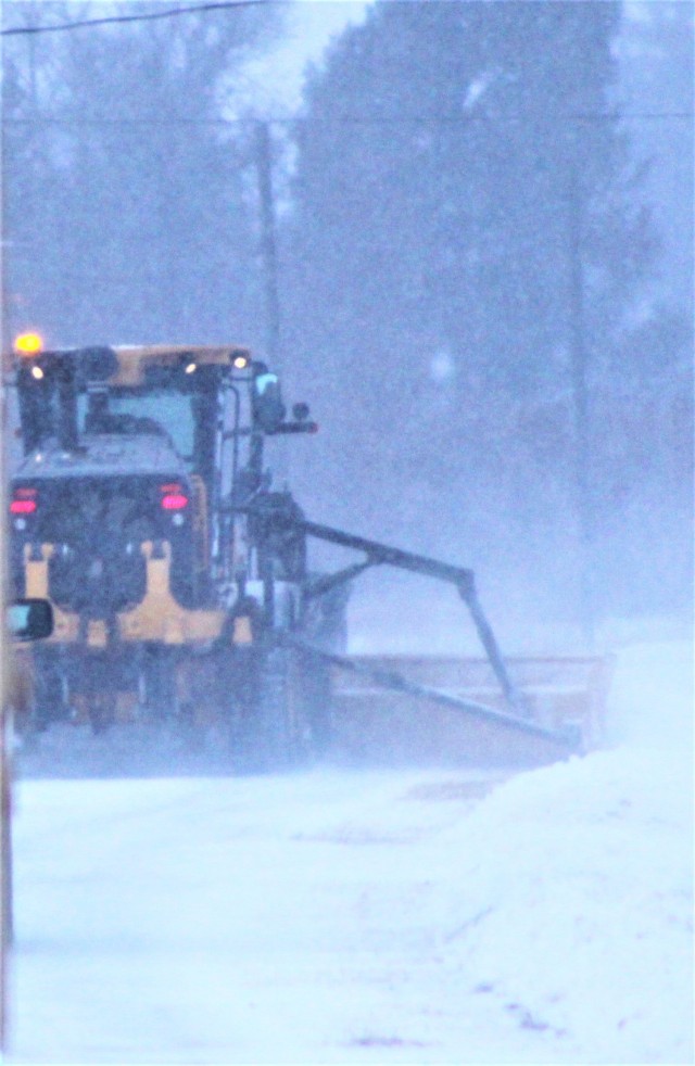 Snow-removal operations at Fort McCoy