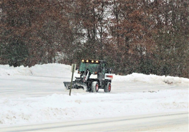 Snow-removal operations at Fort McCoy