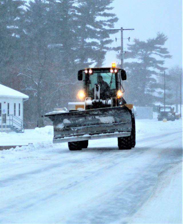 Snow-removal operations at Fort McCoy