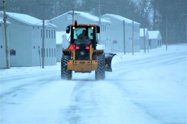 Snow-removal operations at Fort McCoy