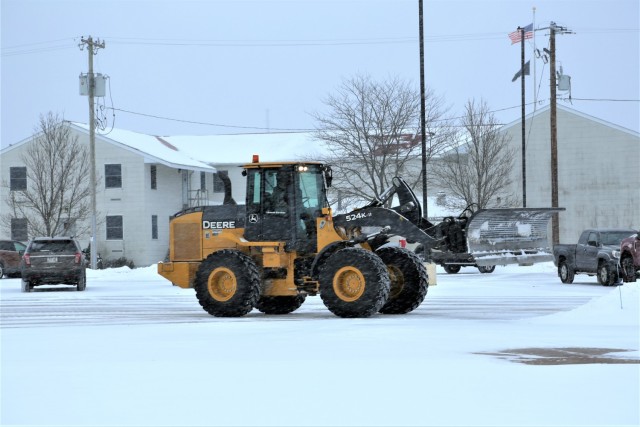 Snow-removal operations at Fort McCoy