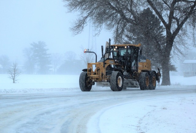 Snow-removal operations at Fort McCoy