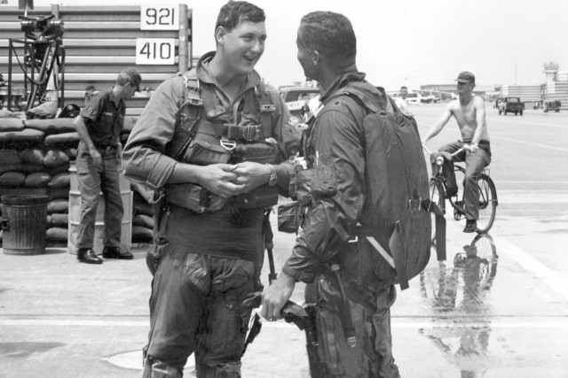 In Vietnam, Lt. Tom Coney flew as the backseater on the last mission of the outgoing 16th Tactical Reconnaissance Squadron commander, Lt. Col. Charles McGee.