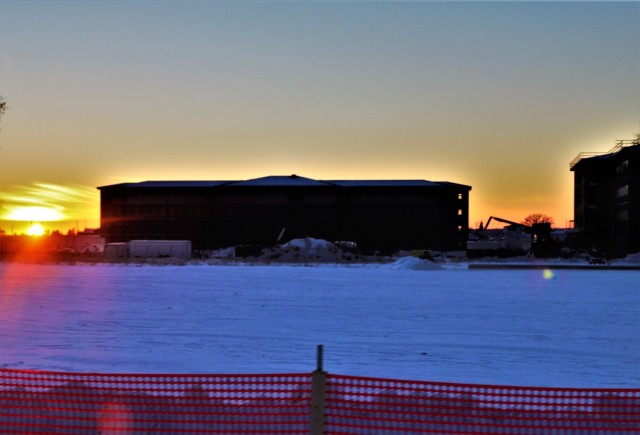Winter sunrise, sunset at Fort McCoy