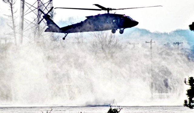 Black Hawk training operations at Fort McCoy