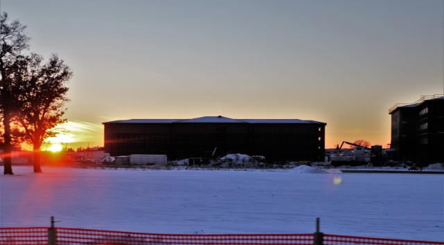Winter sunrise, sunset at Fort McCoy