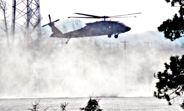 Black Hawk training operations at Fort McCoy