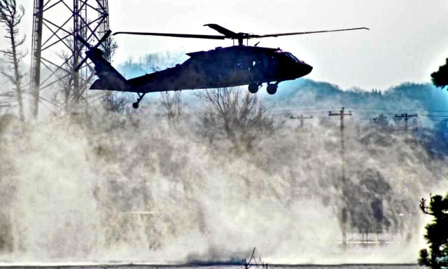 Black Hawk training operations at Fort McCoy