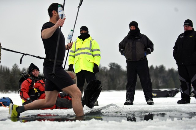 Special Forces Soldiers Perform Intensive Hypothermia Training in Northern Michigan