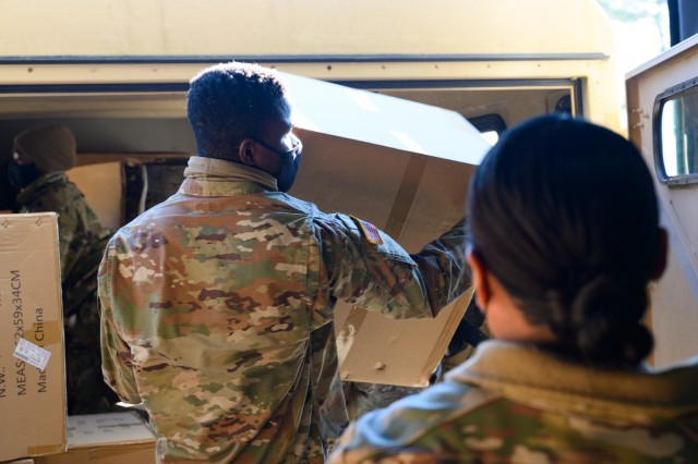 Maryland National Guard delivers masks, COVID test kits
