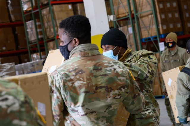 Maryland National Guard delivers masks, COVID test kits