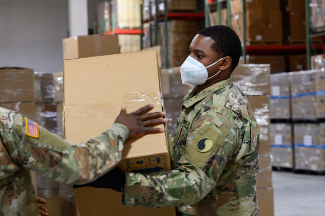 Maryland National Guard delivers masks, COVID test kits