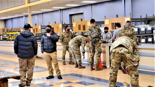 Fort McCoy’s Central Issue Facility supports each CWOC class with ECWCS equipment-issue capability