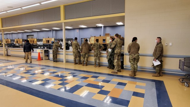 Fort McCoy’s Central Issue Facility supports each CWOC class with ECWCS equipment-issue capability