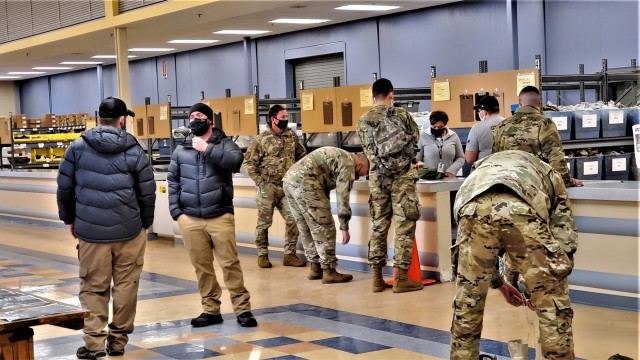 Fort McCoy’s Central Issue Facility supports each CWOC class with ECWCS equipment-issue capability