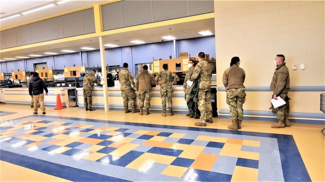 Fort McCoy’s Central Issue Facility supports each CWOC class with ECWCS equipment-issue capability