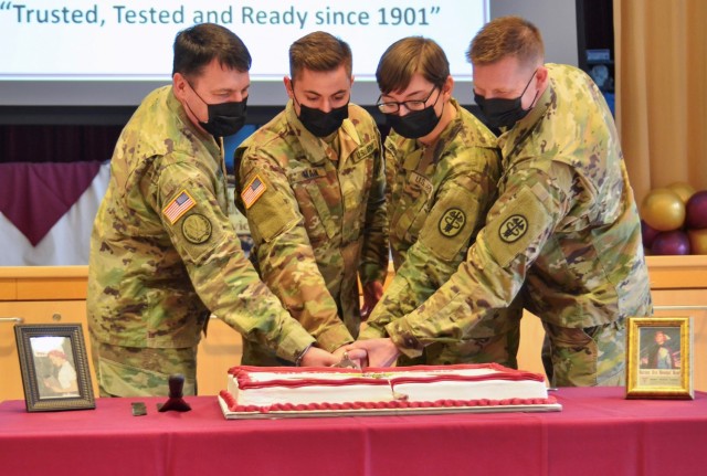 Landstuhl Regional Medical Center celebrate the 121st birthday of the Army Nurse Corps on Feb. 2, 2022.