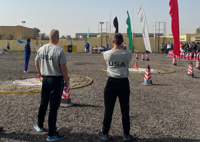 TF Hurricane Soldiers Compete in Kuwait Military Pentathlon