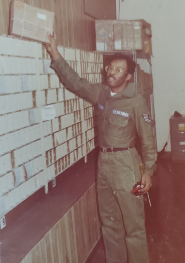 Richard Sullivan, Sr., at Kelly Air Force Base in San Antonio, Texas, circa 1971. 