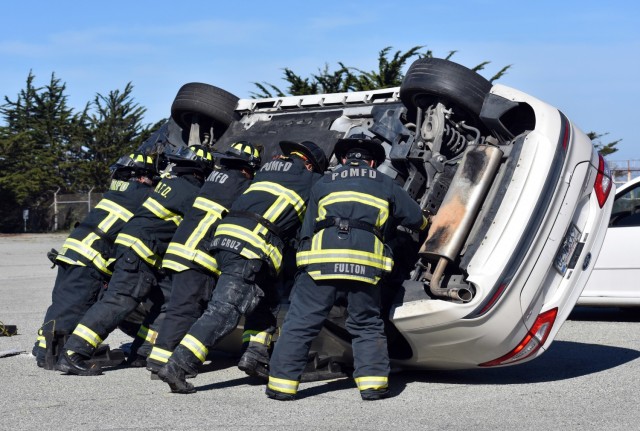 Presidio of Monterey Fire Department trains to save lives during vehicle extrications