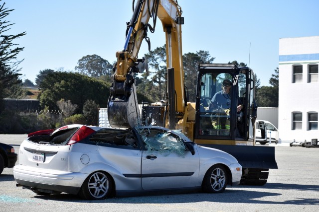 Presidio of Monterey Fire Department trains to save lives during vehicle extrications