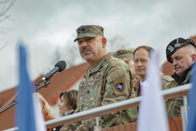 US Army National Guard&#39;s 1st Battalion, 185th Infantry Regiment takes the reigns of NATO&#39;s battle group in Poland