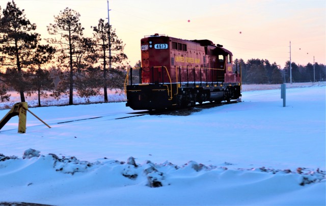 Army locomotive at Fort McCoy