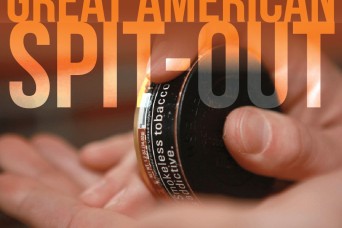 The Great American Spit-Out: good time to quit dip 