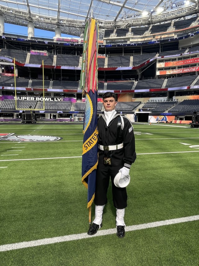 Sailor Attends Super Bowl LVI on Birthday