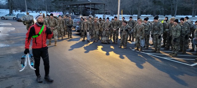 10th Mountain Division Soldiers support suicide prevention program with snowshoe hike