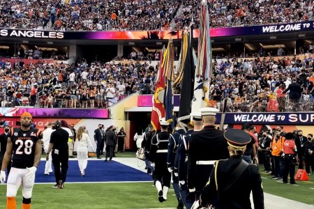 Proud to Represent the Armed Forces at Super Bowl LVI