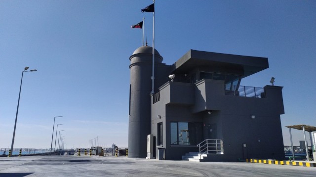 Newly refurbished pier and Harbor house, Kuwait